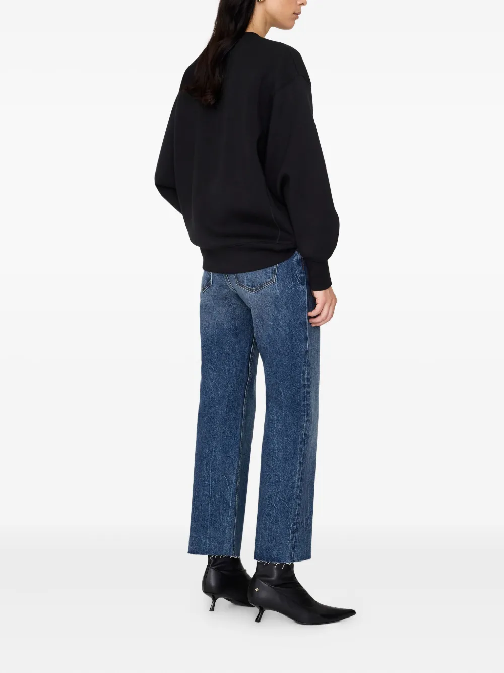 ANINE BING Alto monogram sweatshirt Zwart