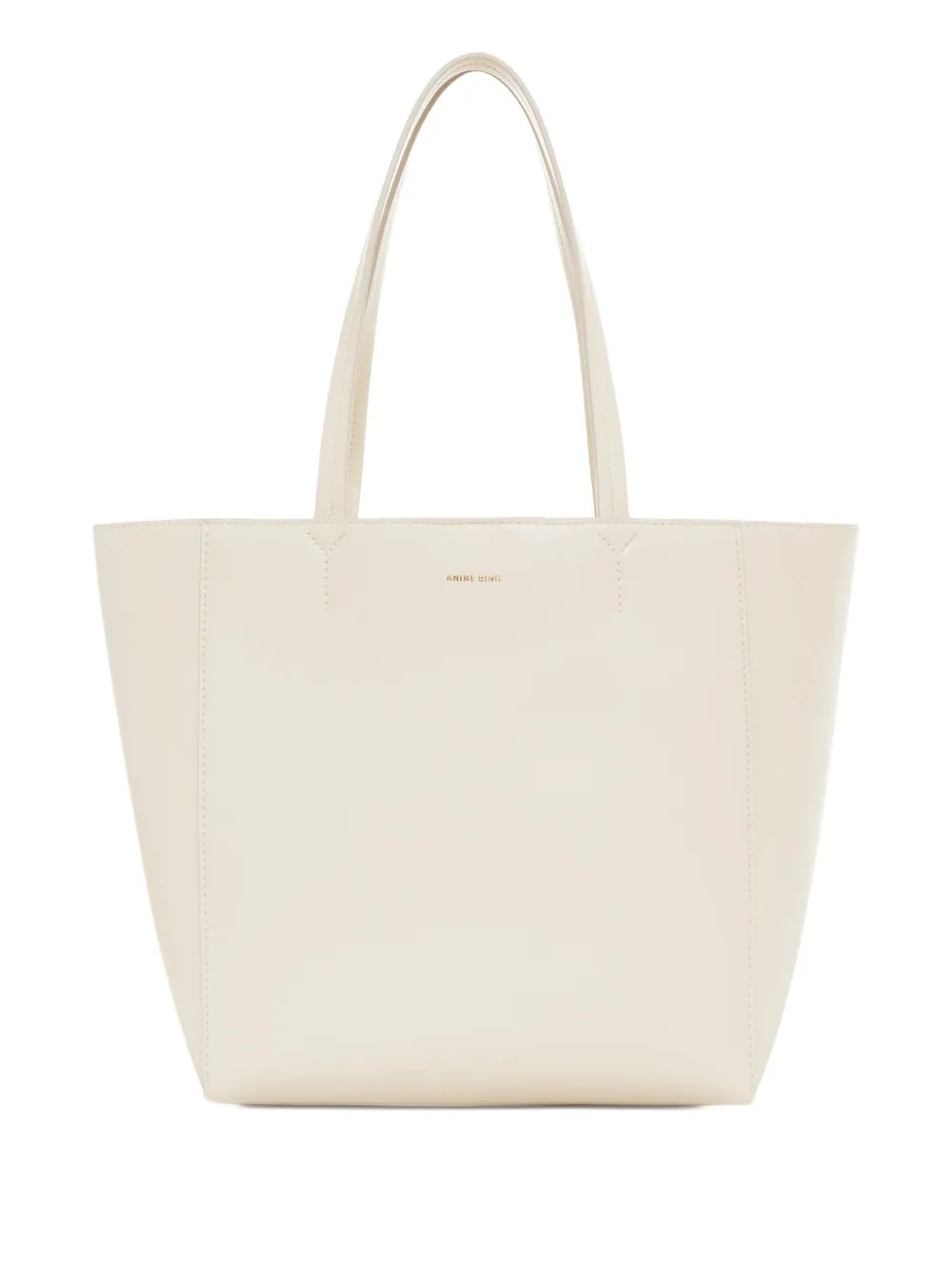 ANINE BING small Elly leather tote bag Beige