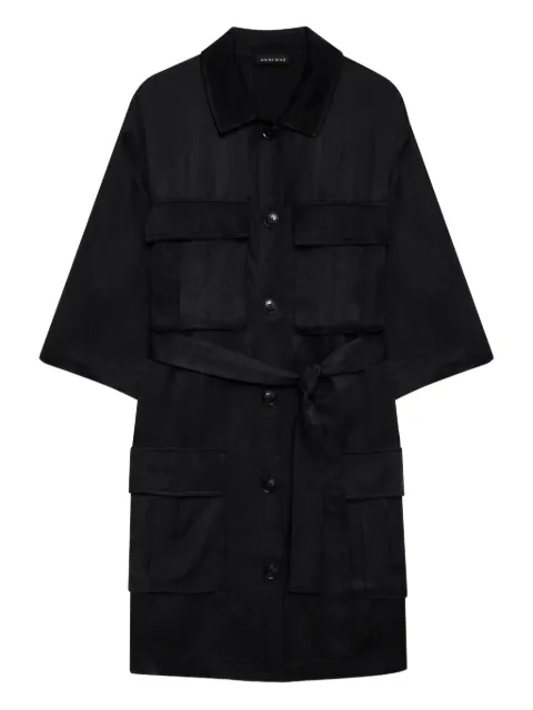 ANINE BING Geri belted cargo-pocket dress