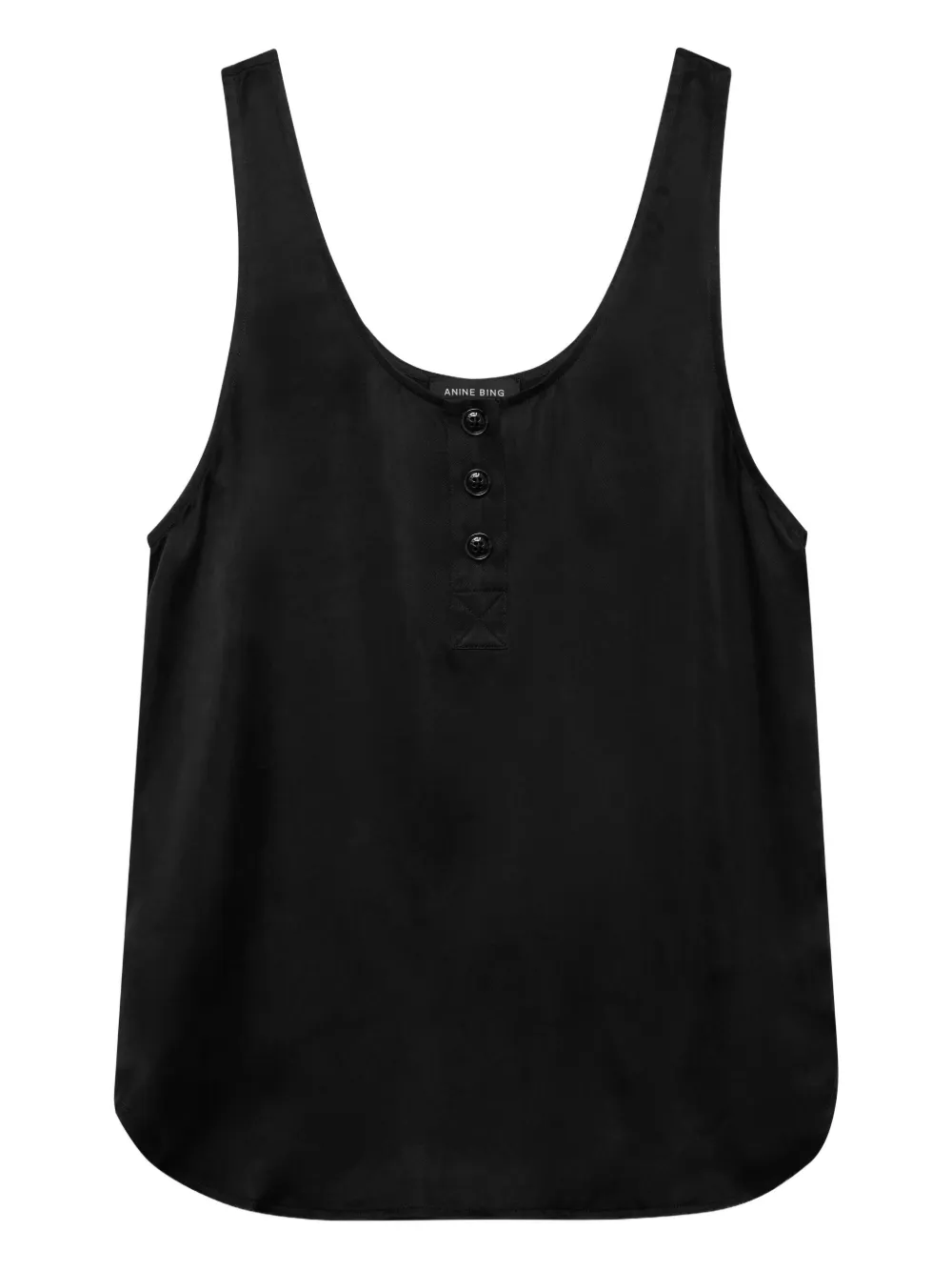 ANINE BING Canotta Evy con bottoni - Nero