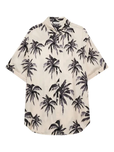 ANINE BING Tristan palm-print shirt