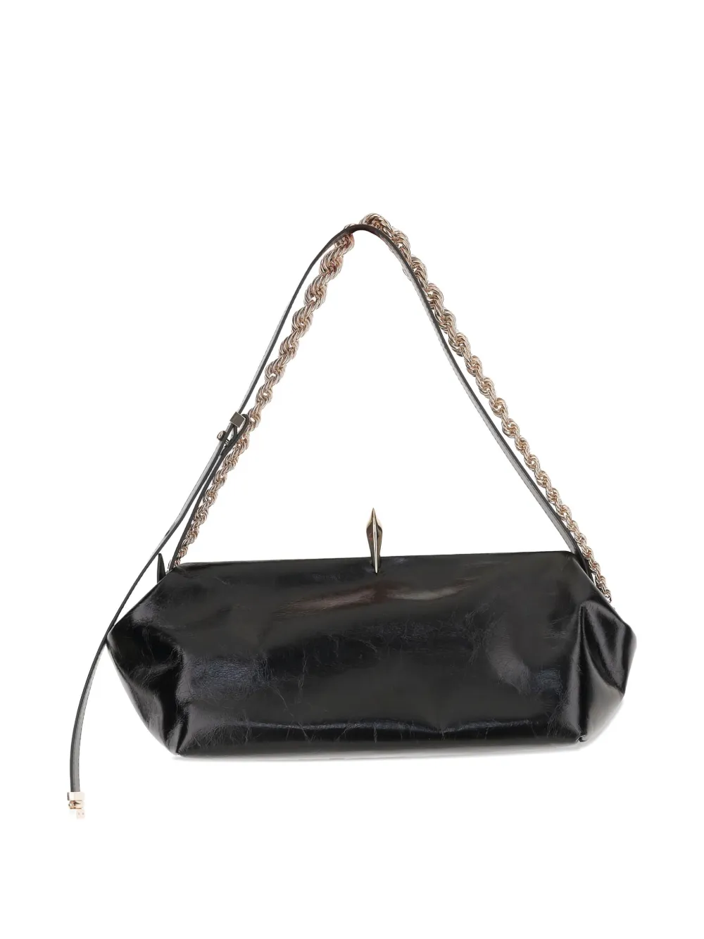 Benedetta Bruzziches Sophia leather shoulder bag - Zwart