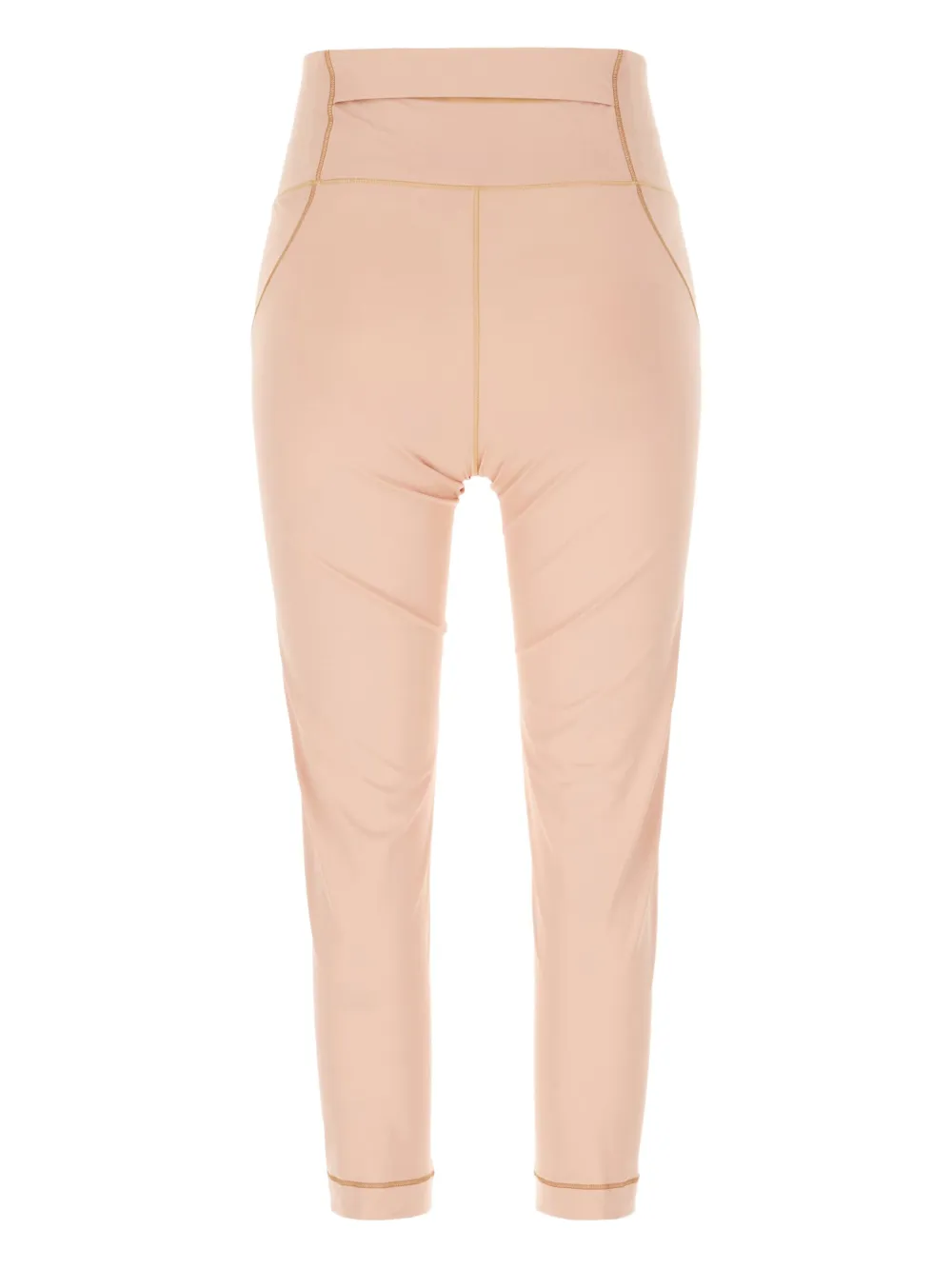 Moncler Gold-trimmed Trousers In Pink
