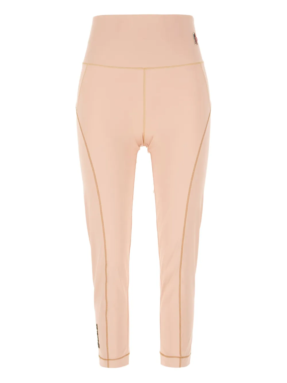 Moncler Grenoble Broek met gouden afwerking Roze