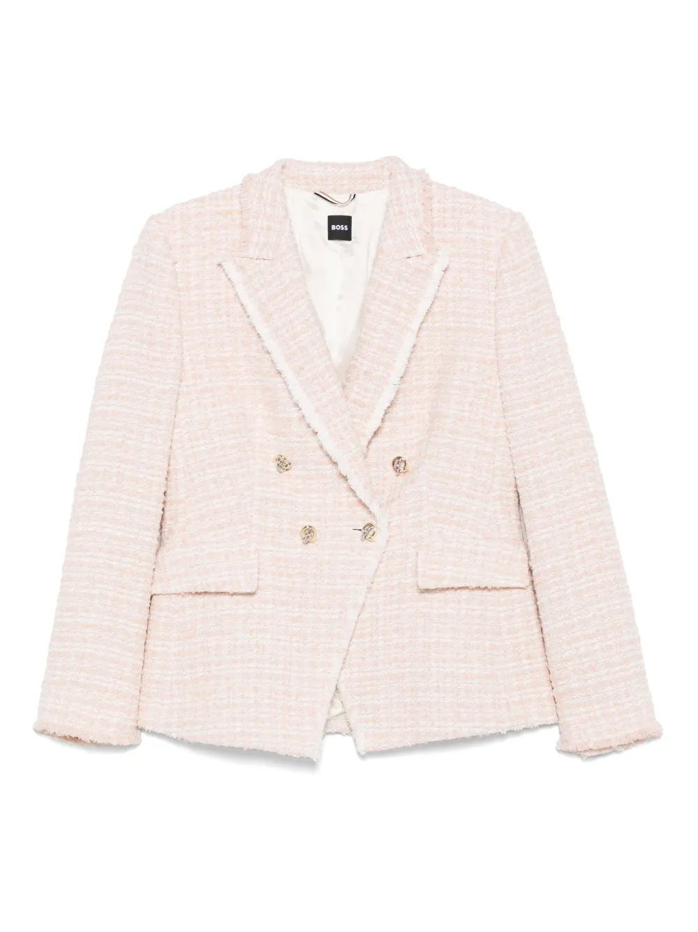 BOSS chamarra de tweed con doble botonadura | neutro | Image 1