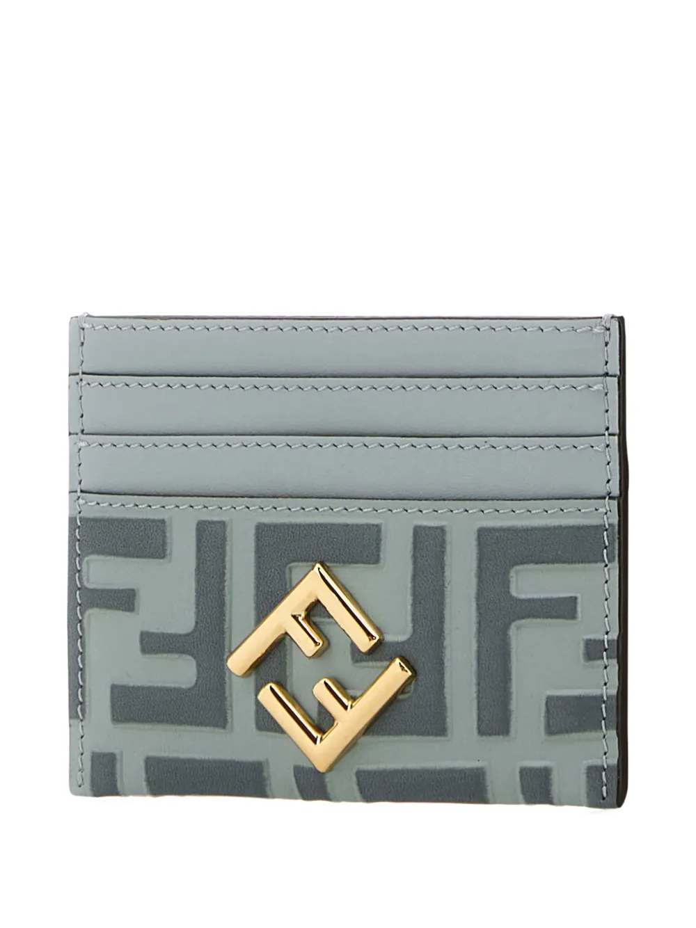 FENDI Leren pasjeshouder Blauw
