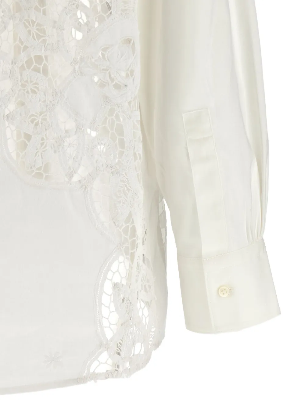 MARINE SERRE CUT-OUT EMBROIDERED SHIRT