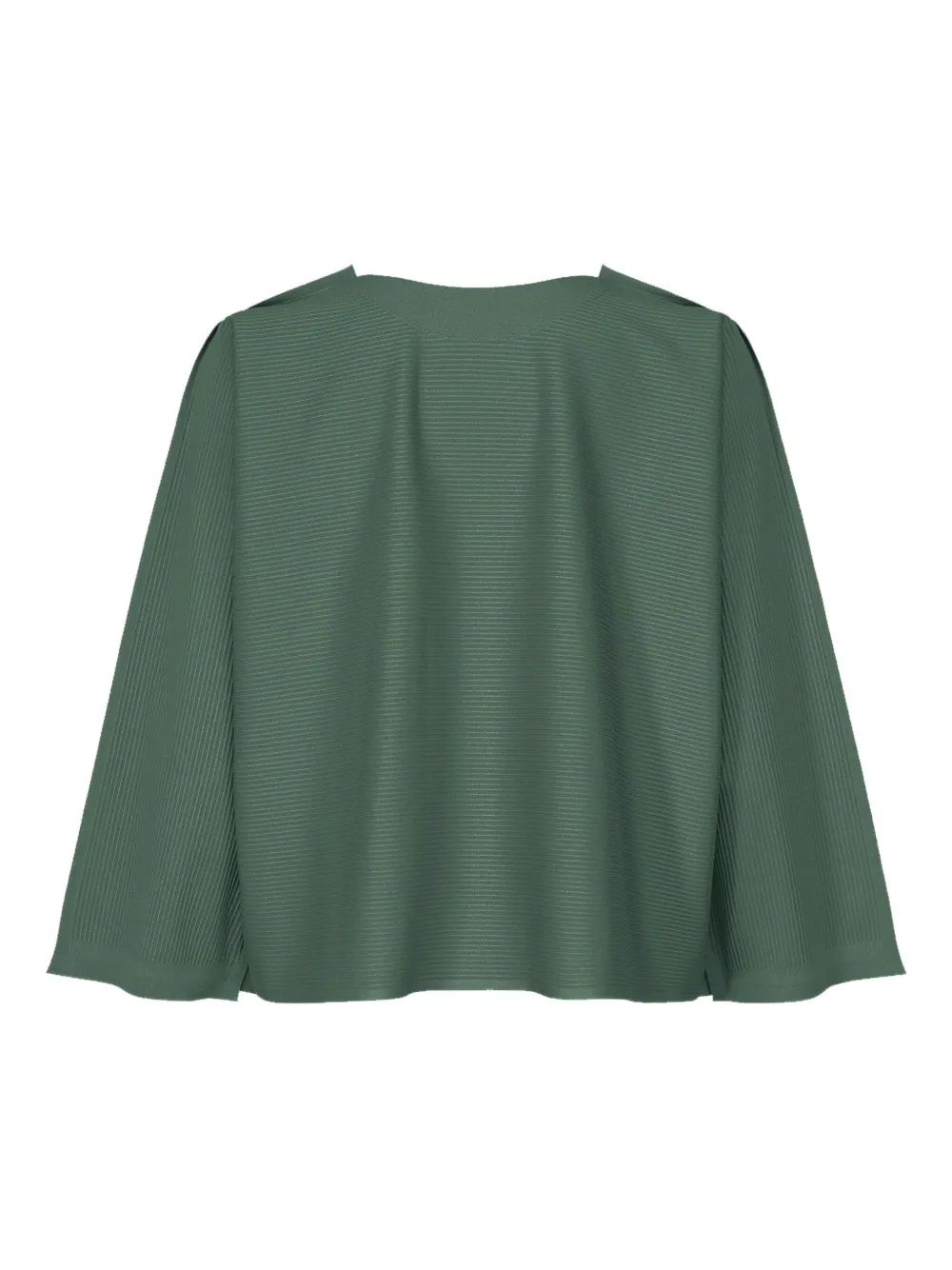Pleats Please Issey Miyake Geplooide top - Groen