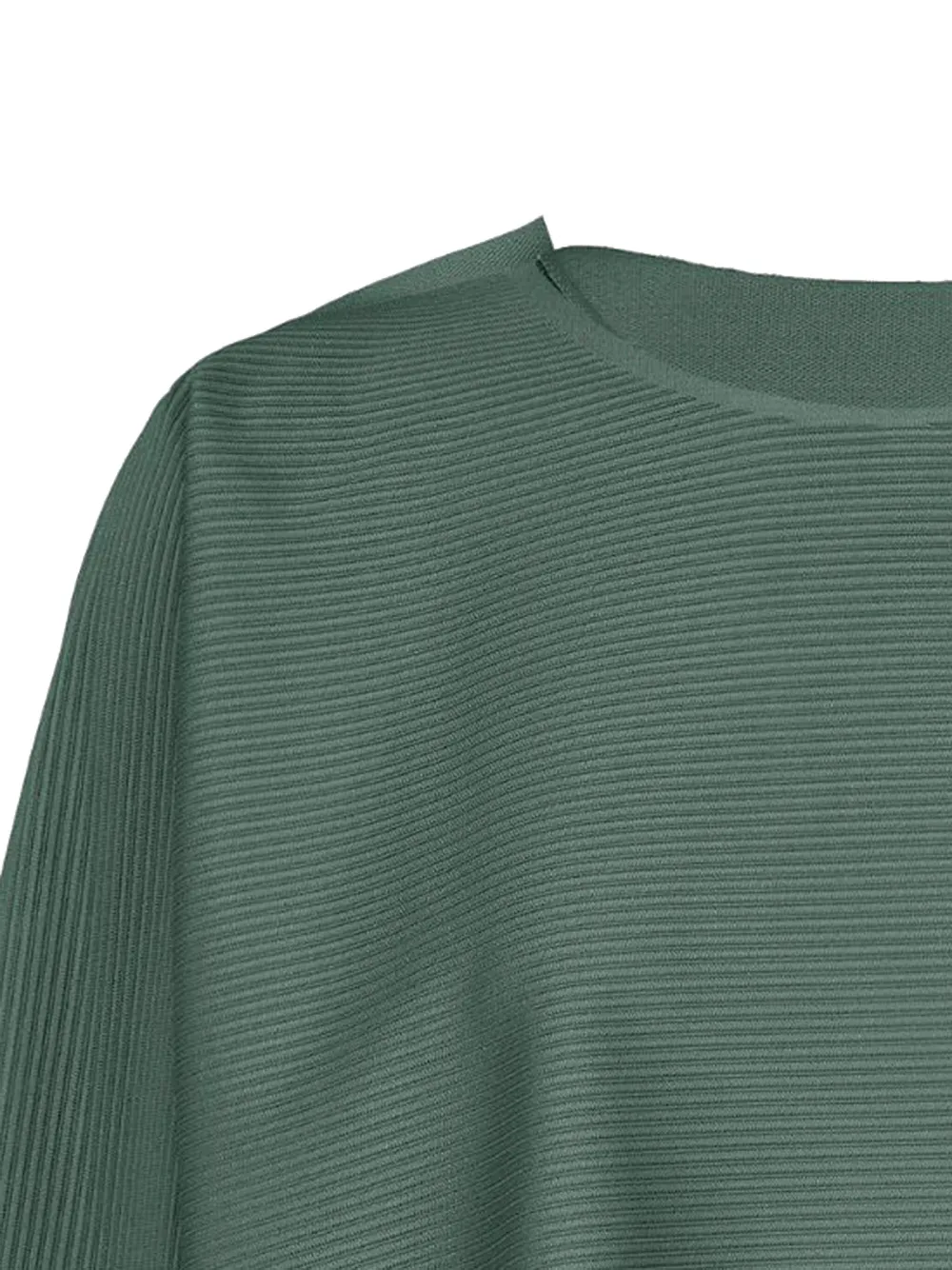 Pleats Please Issey Miyake Geplooide top Groen