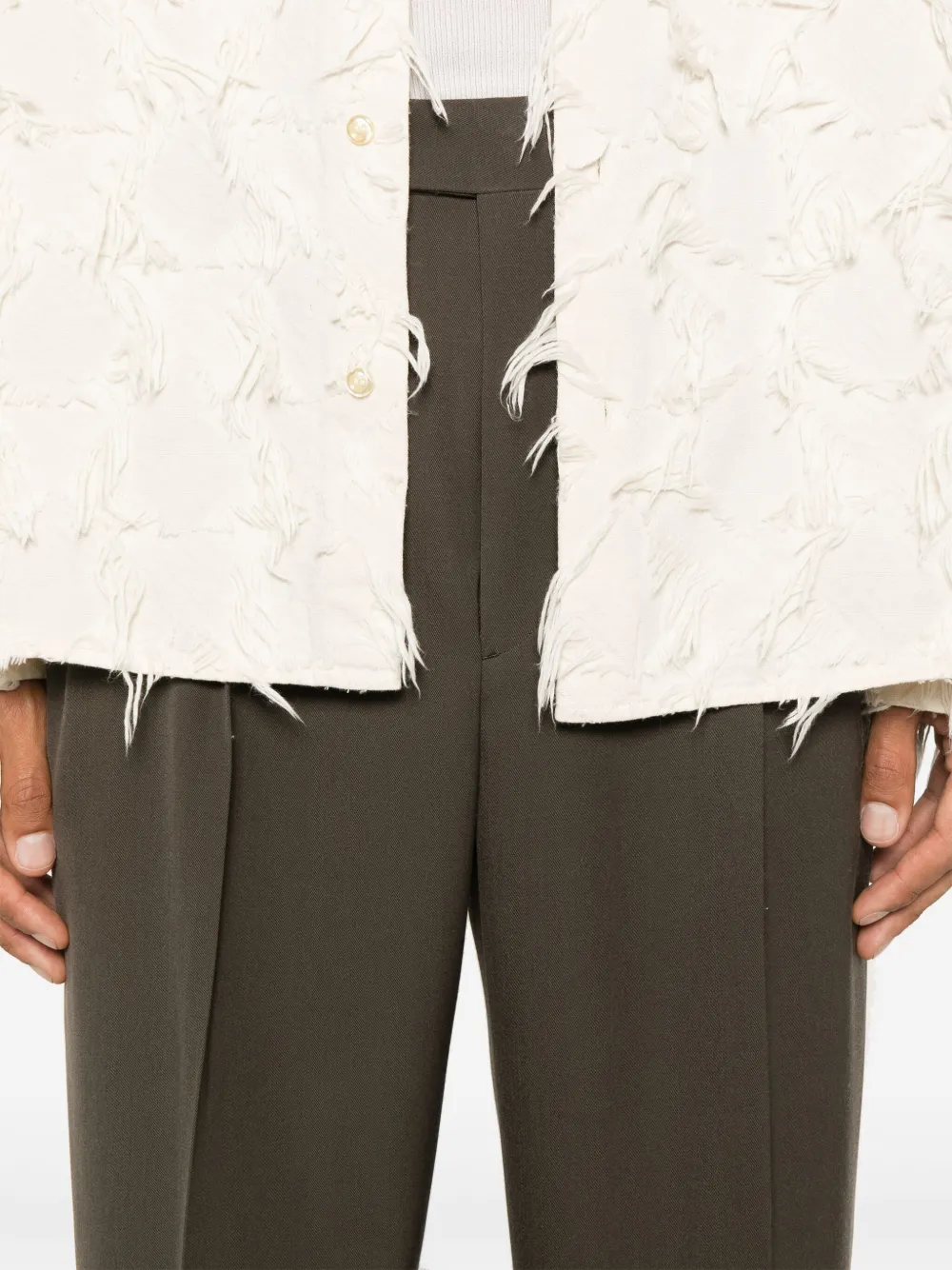 Auralee Wollen pantalon Bruin