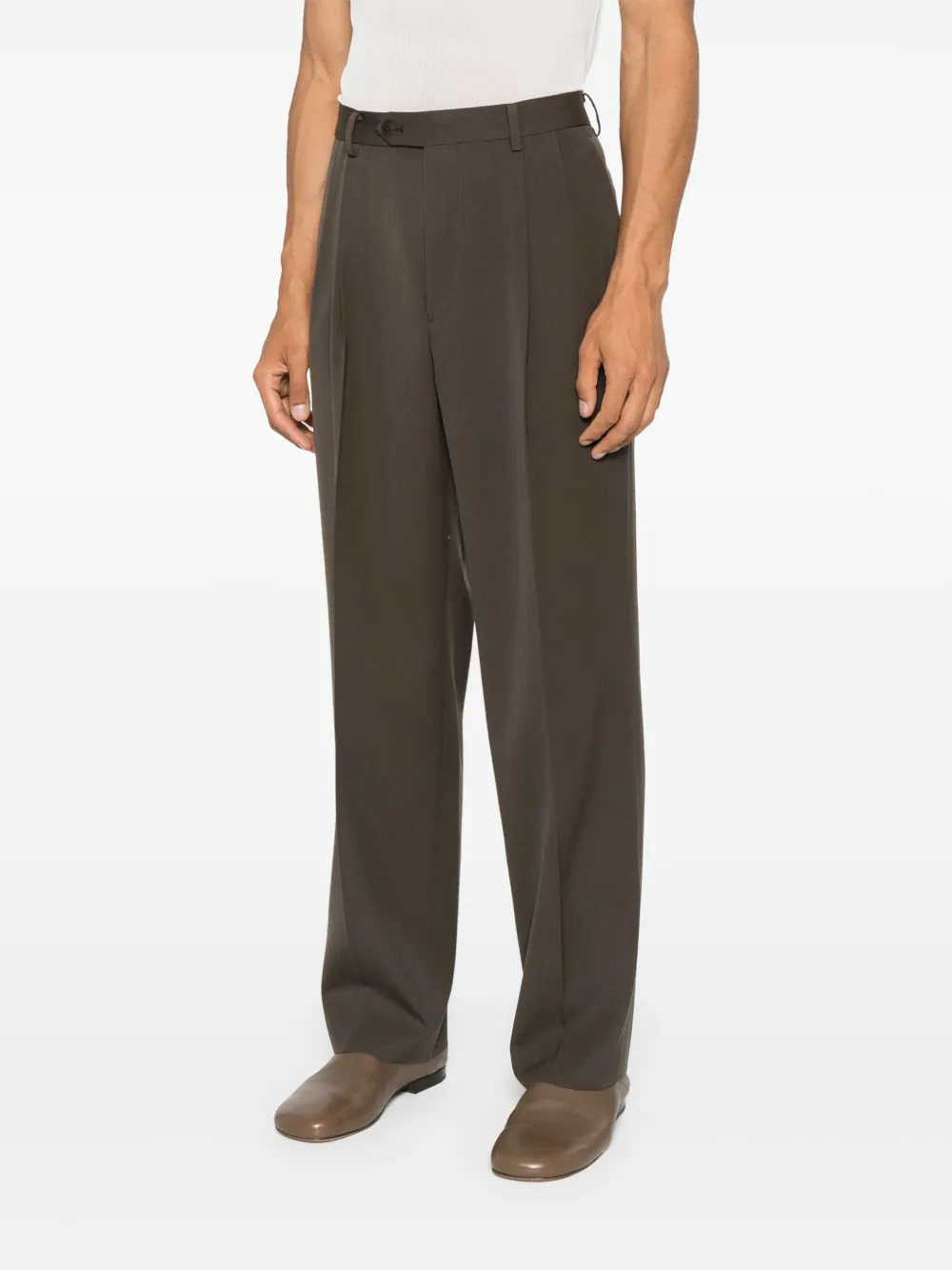 Auralee Wollen pantalon Bruin
