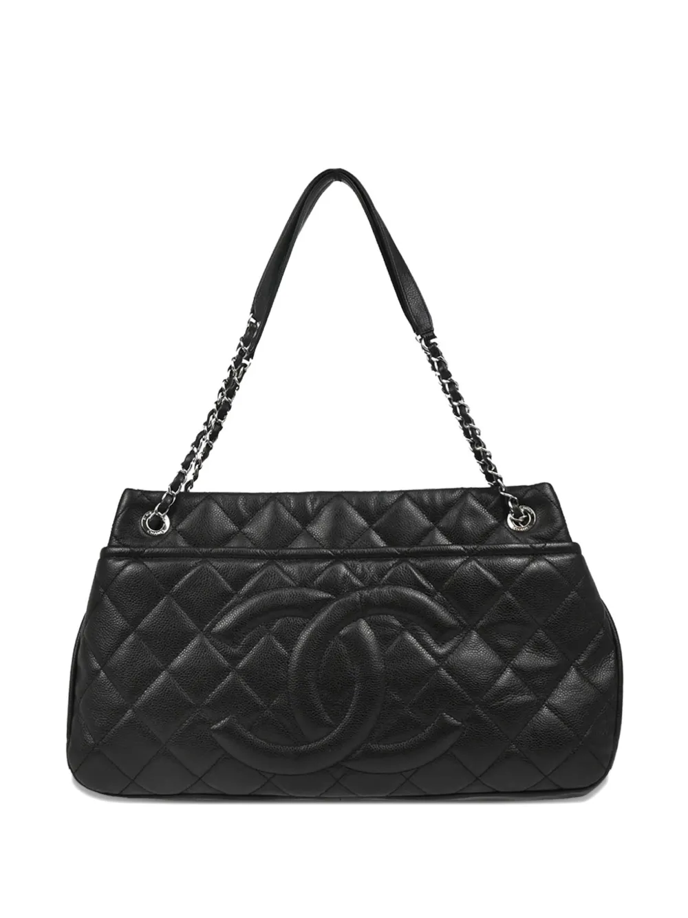 CHANEL Pre-Owned キルティングレザー ショルダーバッグ - ブラック CHANEL Pre-Owned キルティングレザー ショルダーバッグ - ブラック