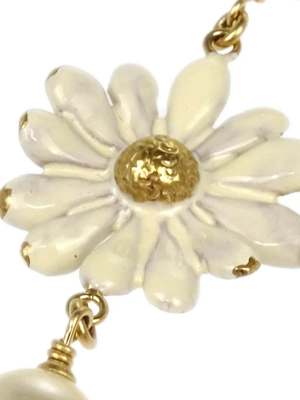 CHANEL Pre-Owned 2010 faux-pearl chain-link necklace | Pre-Owned | Image 2