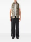 Unreal Fur leopard-print scarf - Green
