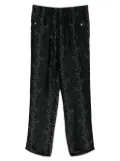 Needles square-dot jacquard trousers - Black