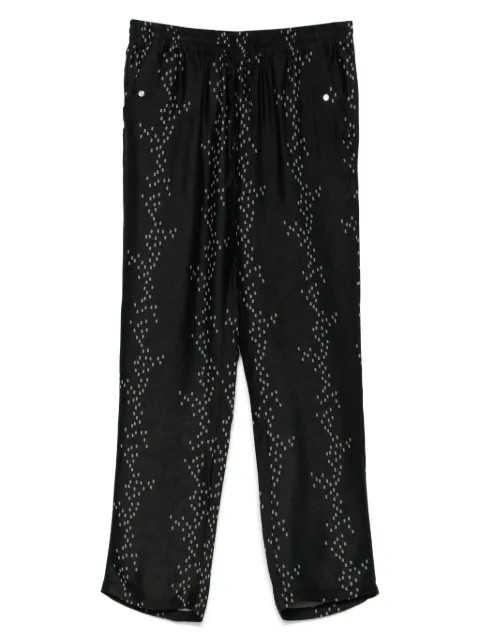Needles square-dot jacquard trousers