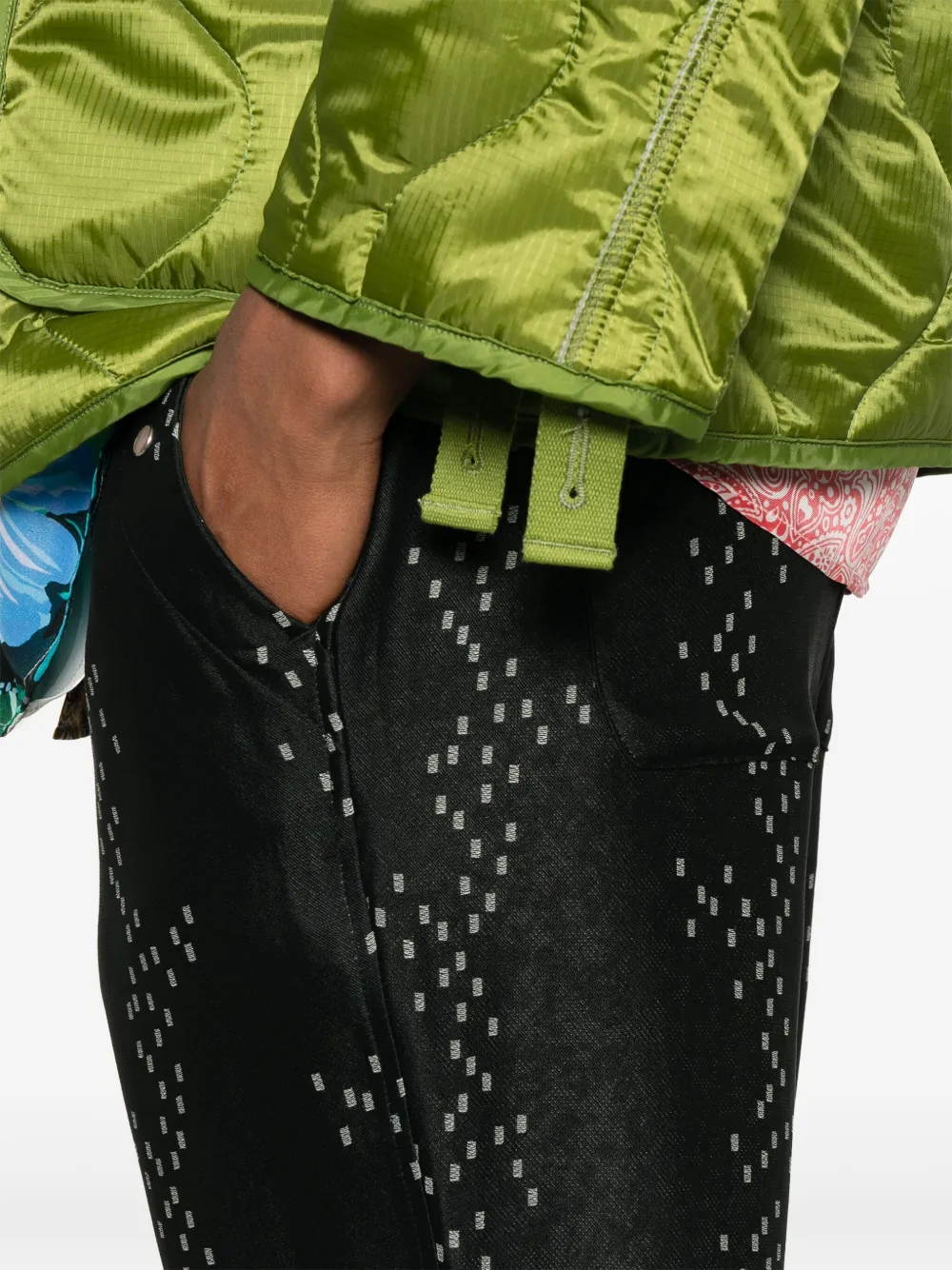 Needles Square-dot Jacquard Trousers