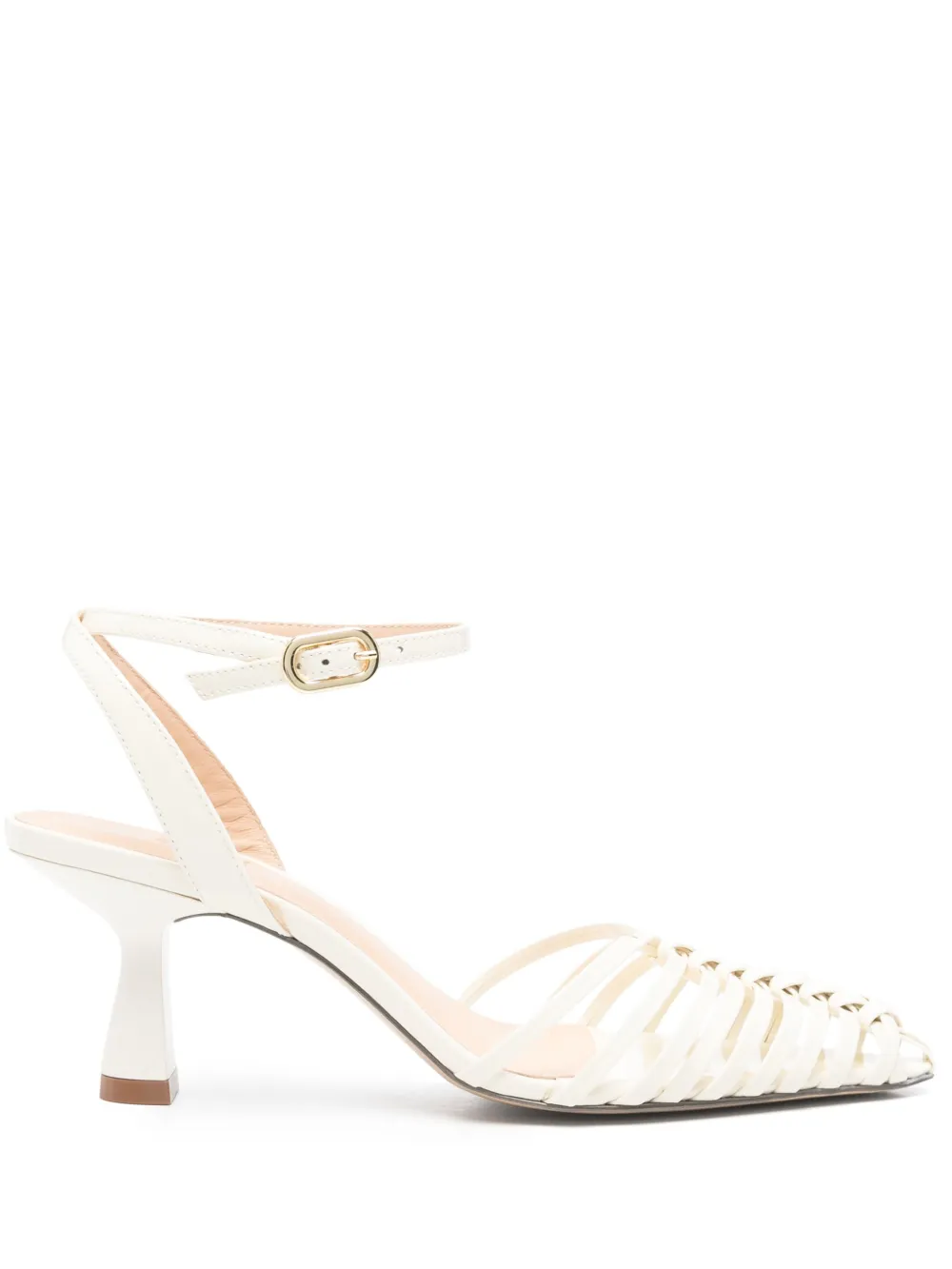 Gold & Rouge 60mm Daisy pumps Neutrals