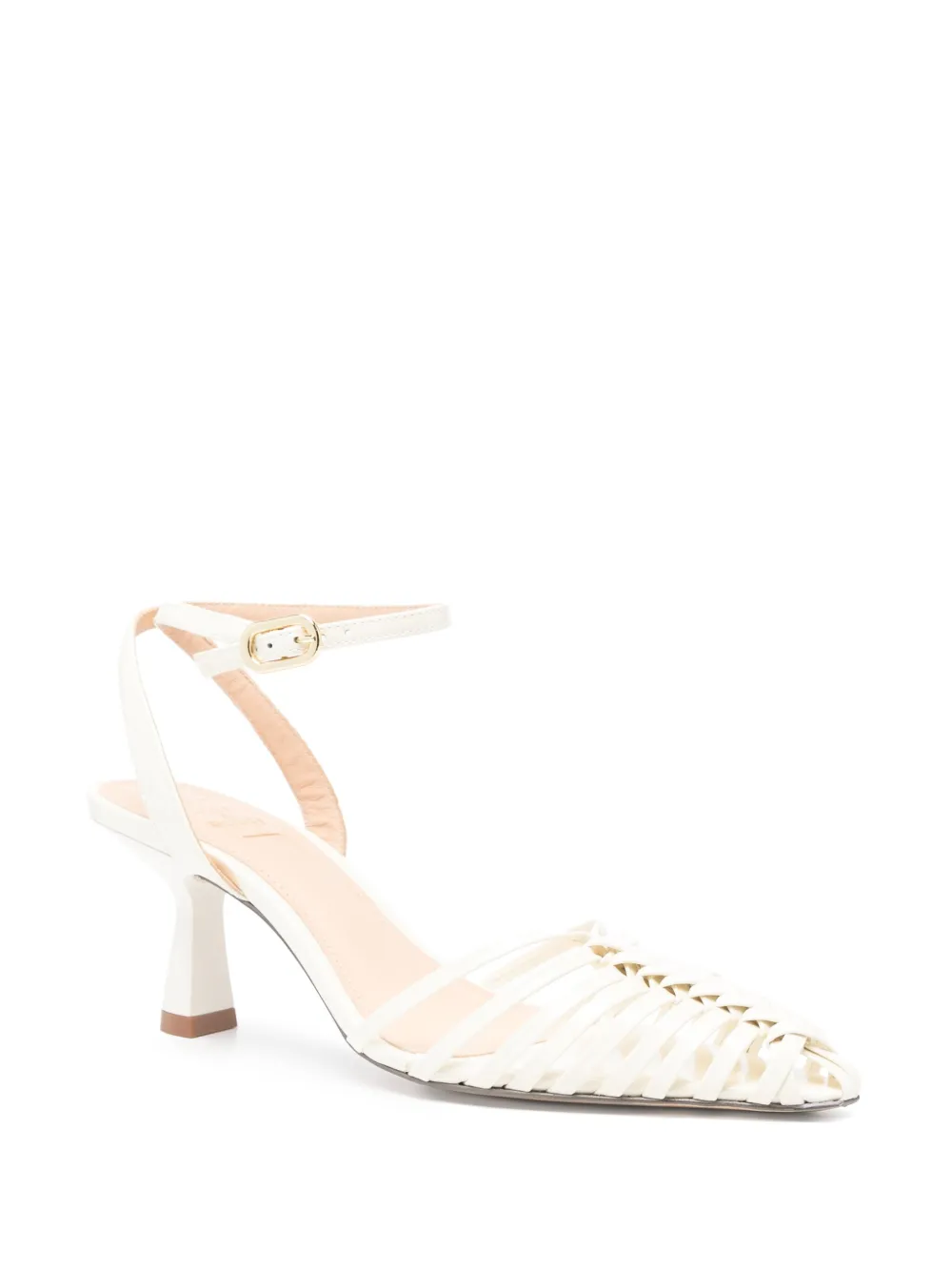 Gold & Rouge 60mm Daisy pumps Neutrals