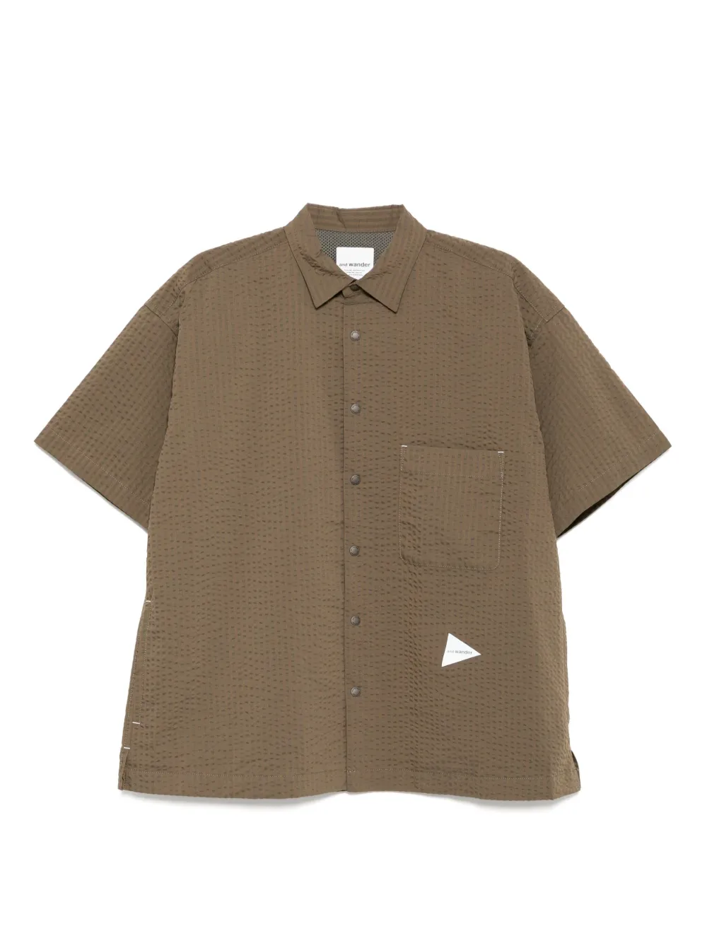 and Wander seersucker shirt | Neutrals | Image 1