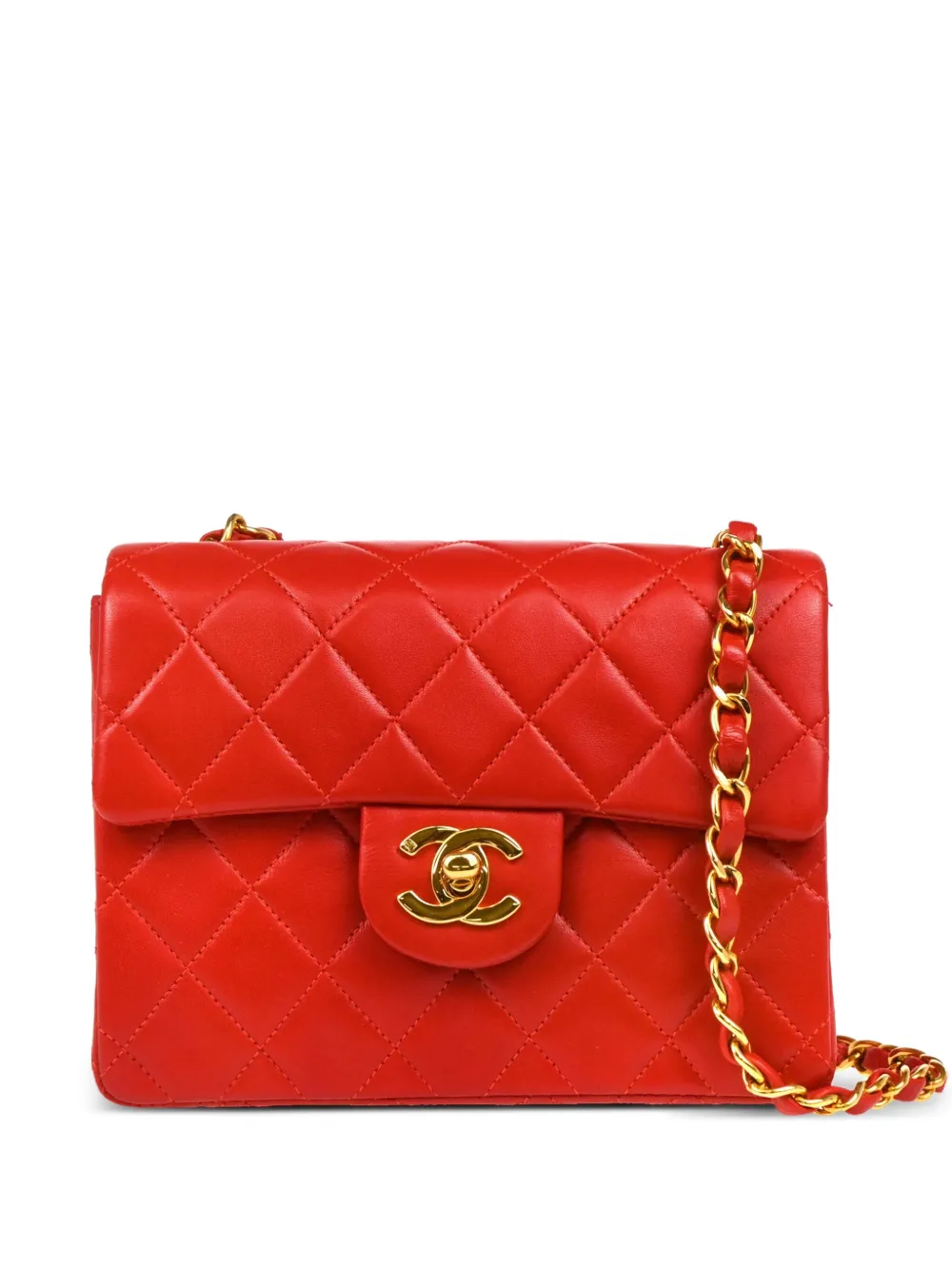CHANEL Pre-Owned sac porté épaule en cuir à design matelassé | rouge | Image 1