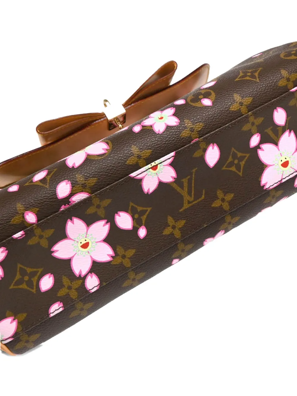 Pre-owned Louis Vuitton X Takashi Murakami 2003 Cherry Blossom-print Pm Handbag