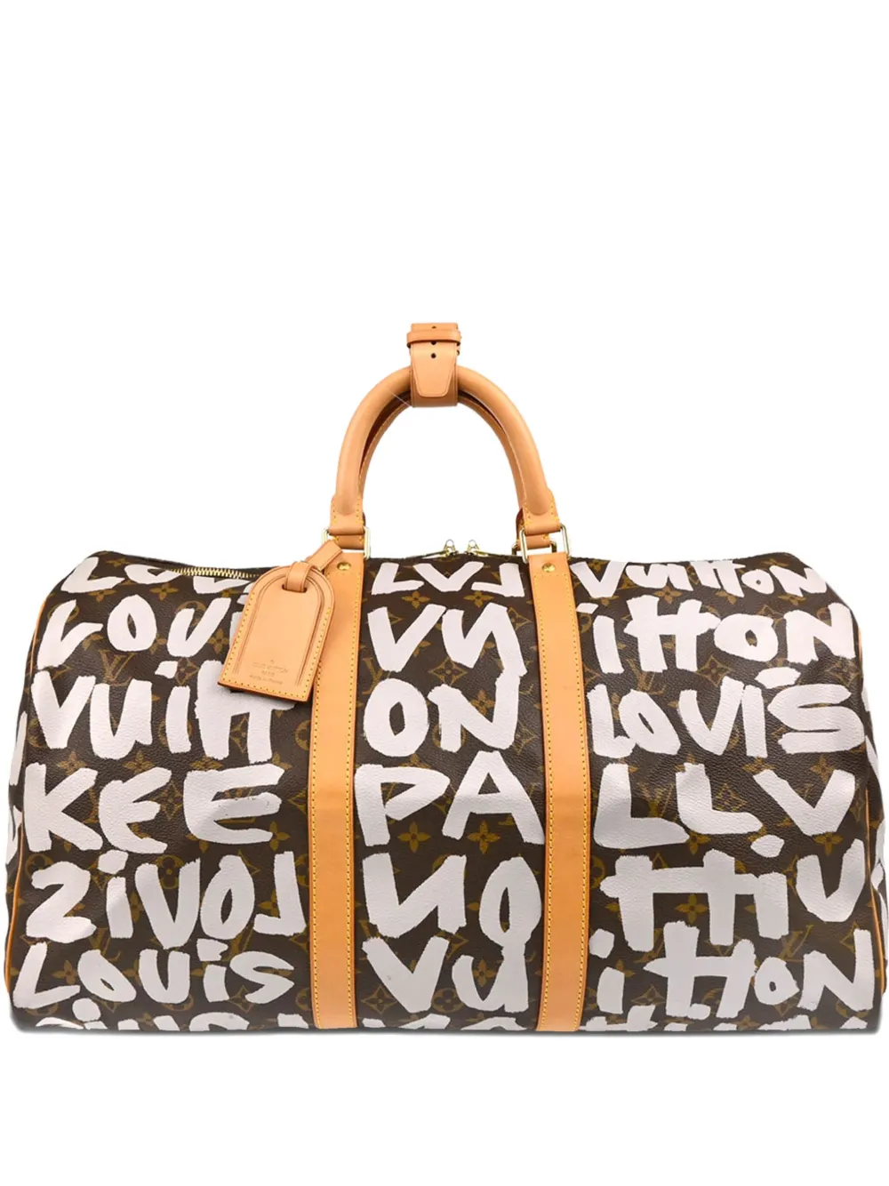 Louis Vuitton Pre-Owned x Stephen Sprouse 2001 グラフィティ キーポル 50 ボストンバッグ Louis Vuitton Pre-Owned x Stephen Sprouse 2001 グラフィティ キーポル 50 ボストンバッグ