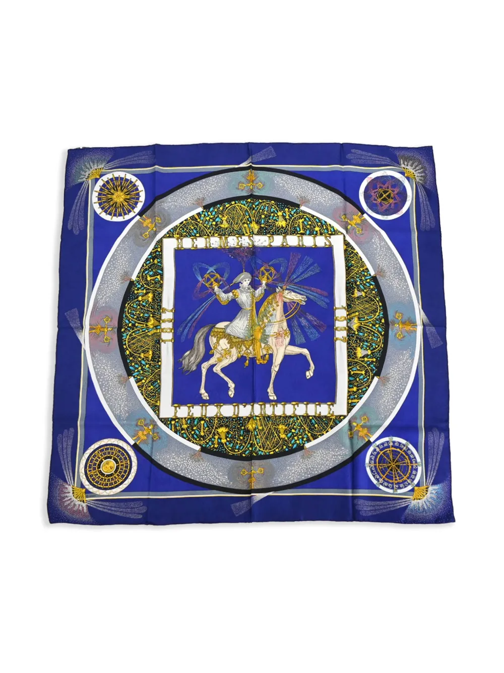 Hermès Pre-Owned 1990-2000s D'artifice scarf | Blue | Image 1