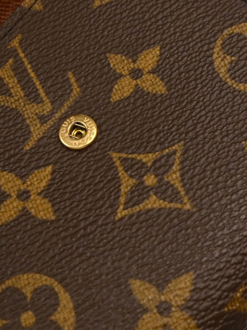 Pre-owned Louis Vuitton Monogram Canvas Wallet In Brown