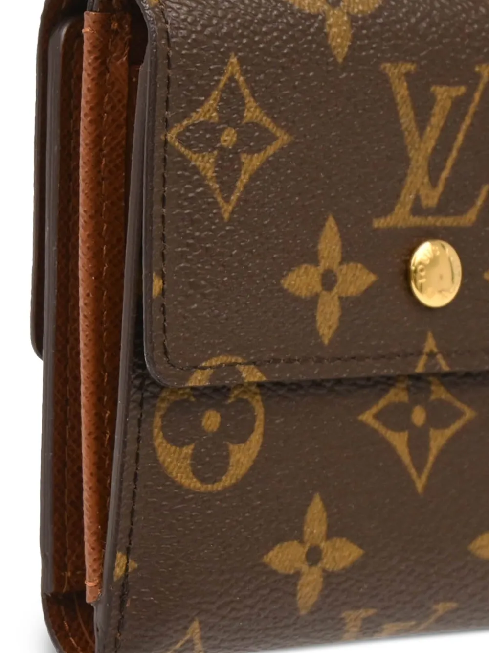 Pre-owned Louis Vuitton Monogram Canvas Wallet In Brown