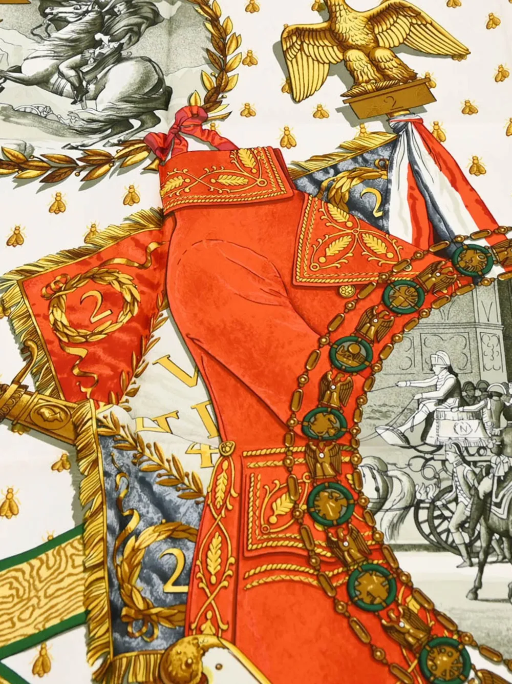 Hermès Pre-Owned mascada Carre 90 Napoleon 1990-2000 | Image 2