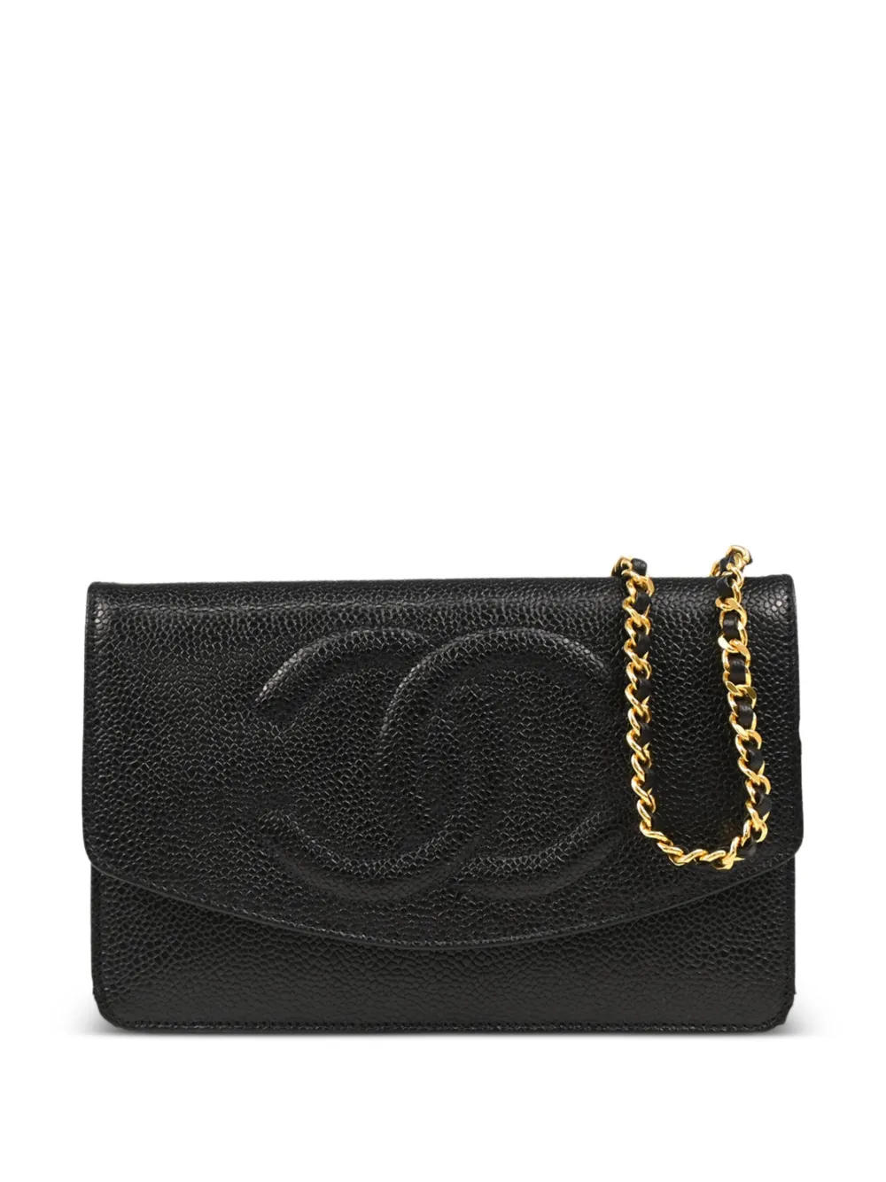 CHANEL Pre-Owned キルティングレザー ショルダーバッグ - ブラック CHANEL Pre-Owned キルティングレザー ショルダーバッグ - ブラック