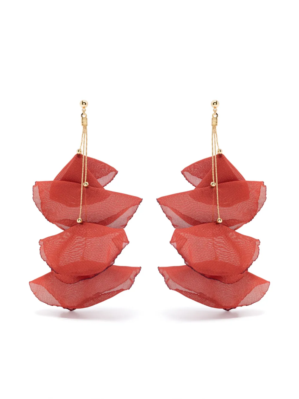 Twist & Tango drop-design earrings - レッド Twist & Tango drop-design earrings - レッド
