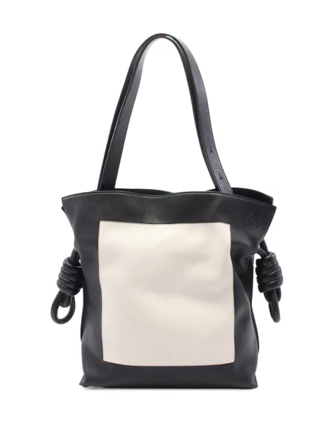 Loewe Pre-Owned 2000-2024 Bicolor Calfskin Flamenco Knot tote bag