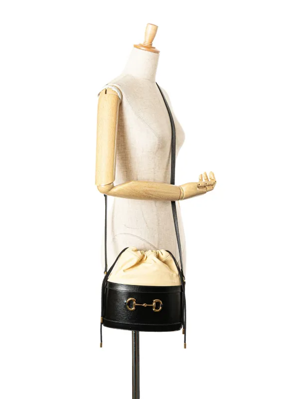 GUCCI レザー 1955 ホースビット バケットバックショルダー Gucci Pre-Owned 2000-2015 レザー ホースビット 1955 バケット