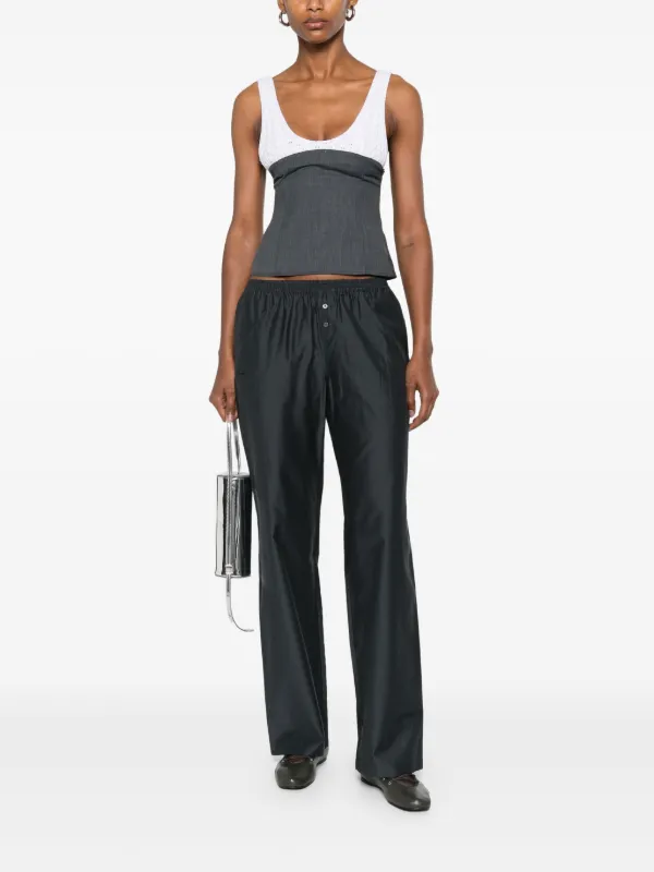 PALOMA WOOL｜TRAINING PANTS (Limone (QOA593-209)) Paloma Wool - Gris Oscuro Limone Pants – Frances May