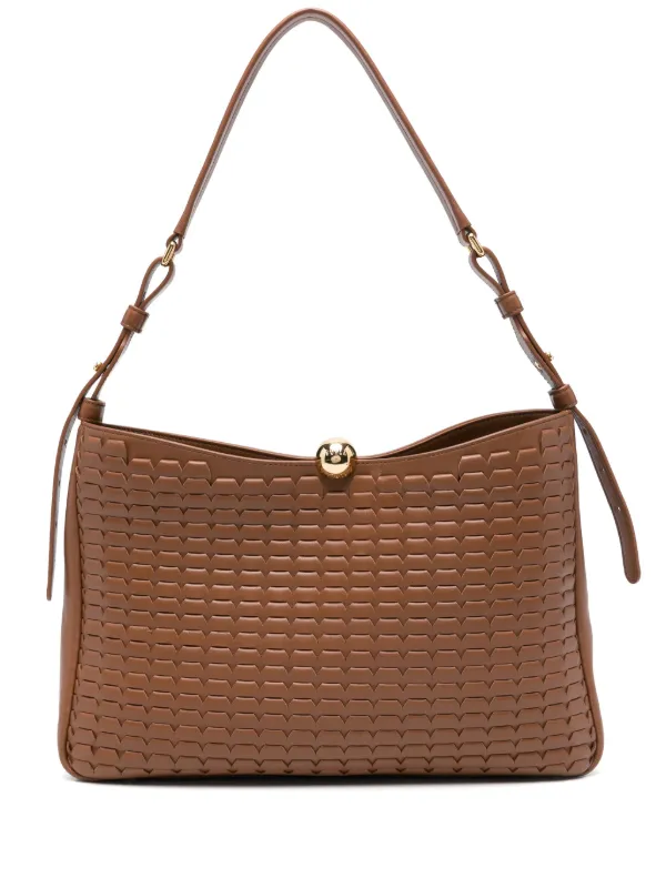 Furla レザーショルダーバッグ | ブラウン | FARFETCH JP