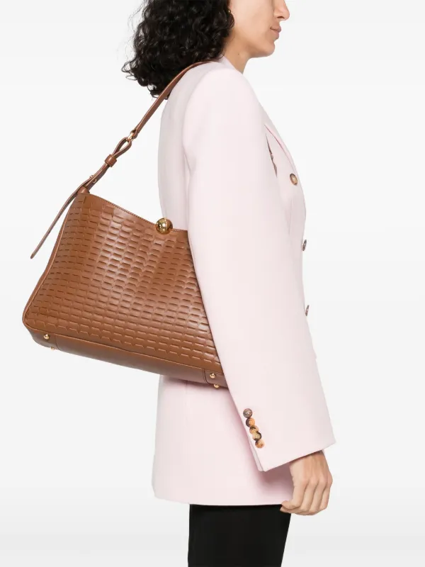 Furla レザーショルダーバッグ | ブラウン | FARFETCH JP