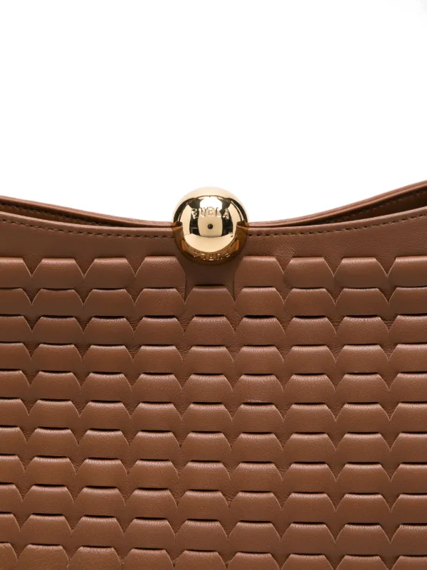 Furla レザーショルダーバッグ | ブラウン | FARFETCH JP