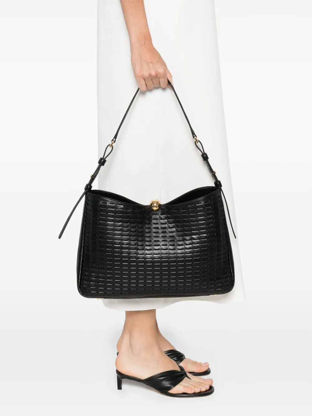 Furla leather shoulder bag - Zwart