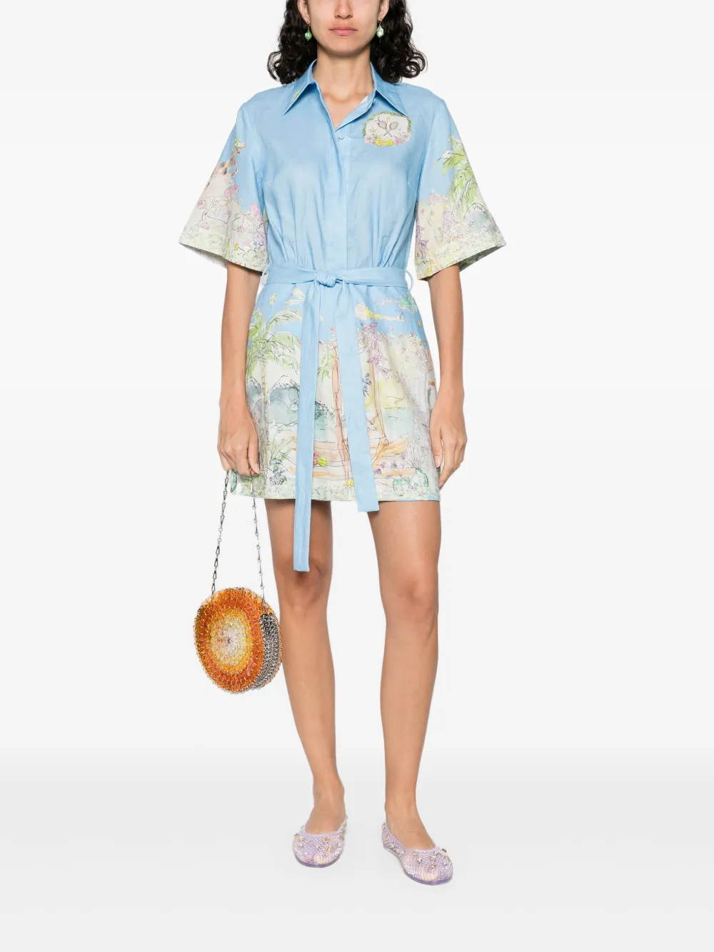 ALEMAIS graphic-print mini dress | Day Dresses | Image 2
