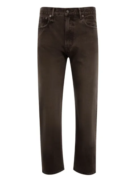 R13 logo-patch jeans