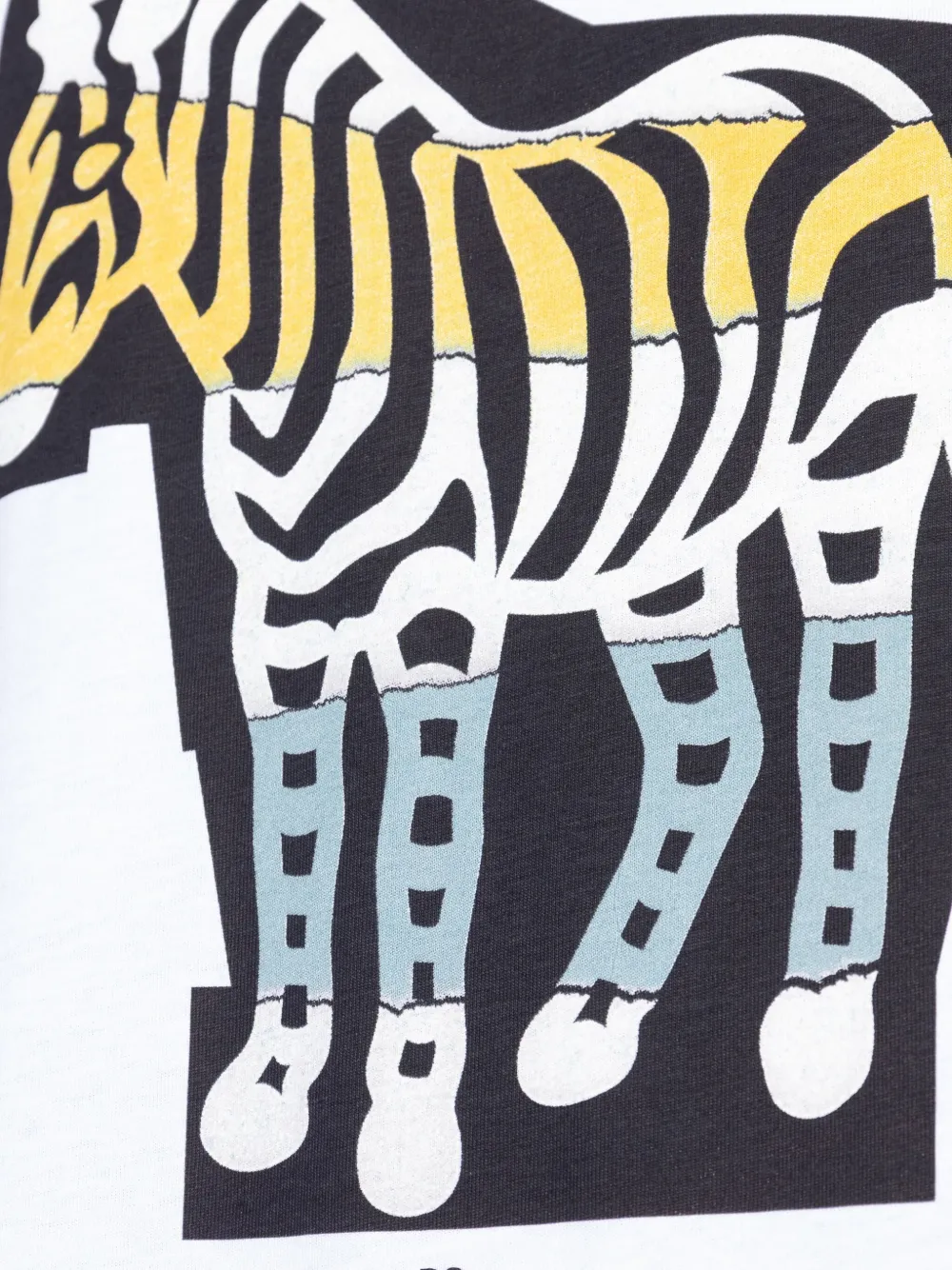 PS Paul Smith T-shirt met zebraprint Wit