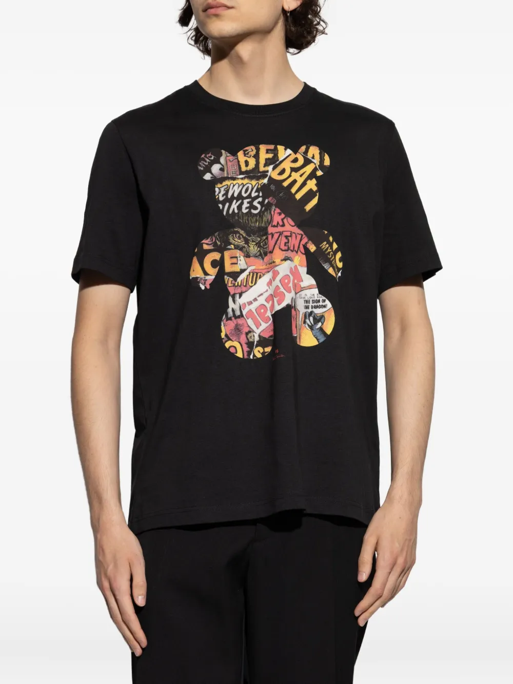 PS Paul Smith T-shirt met grafische print Zwart