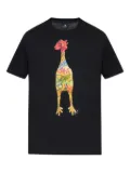 PS Paul Smith graffiti chicken-print T-shirt - Black