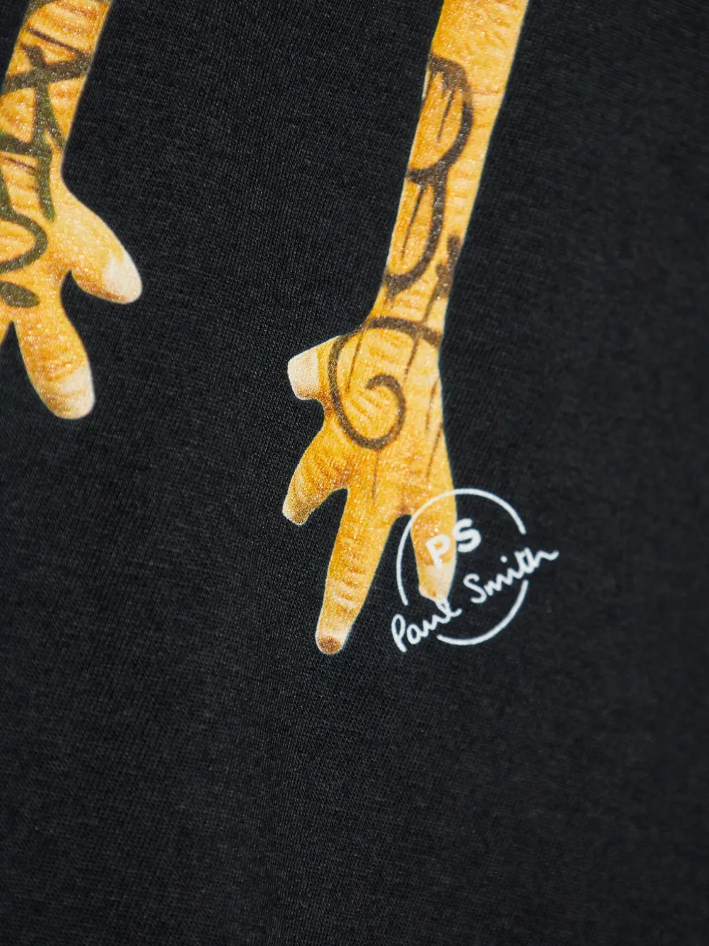 PS Paul Smith T-shirt met graffiti-print Zwart