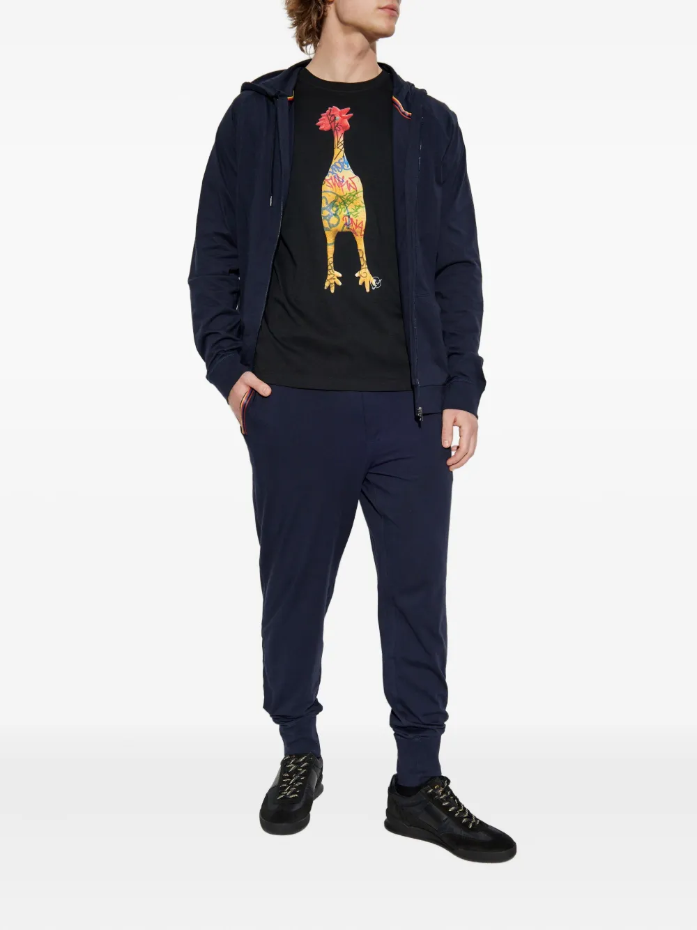 PS Paul Smith T-shirt met graffiti-print - Zwart