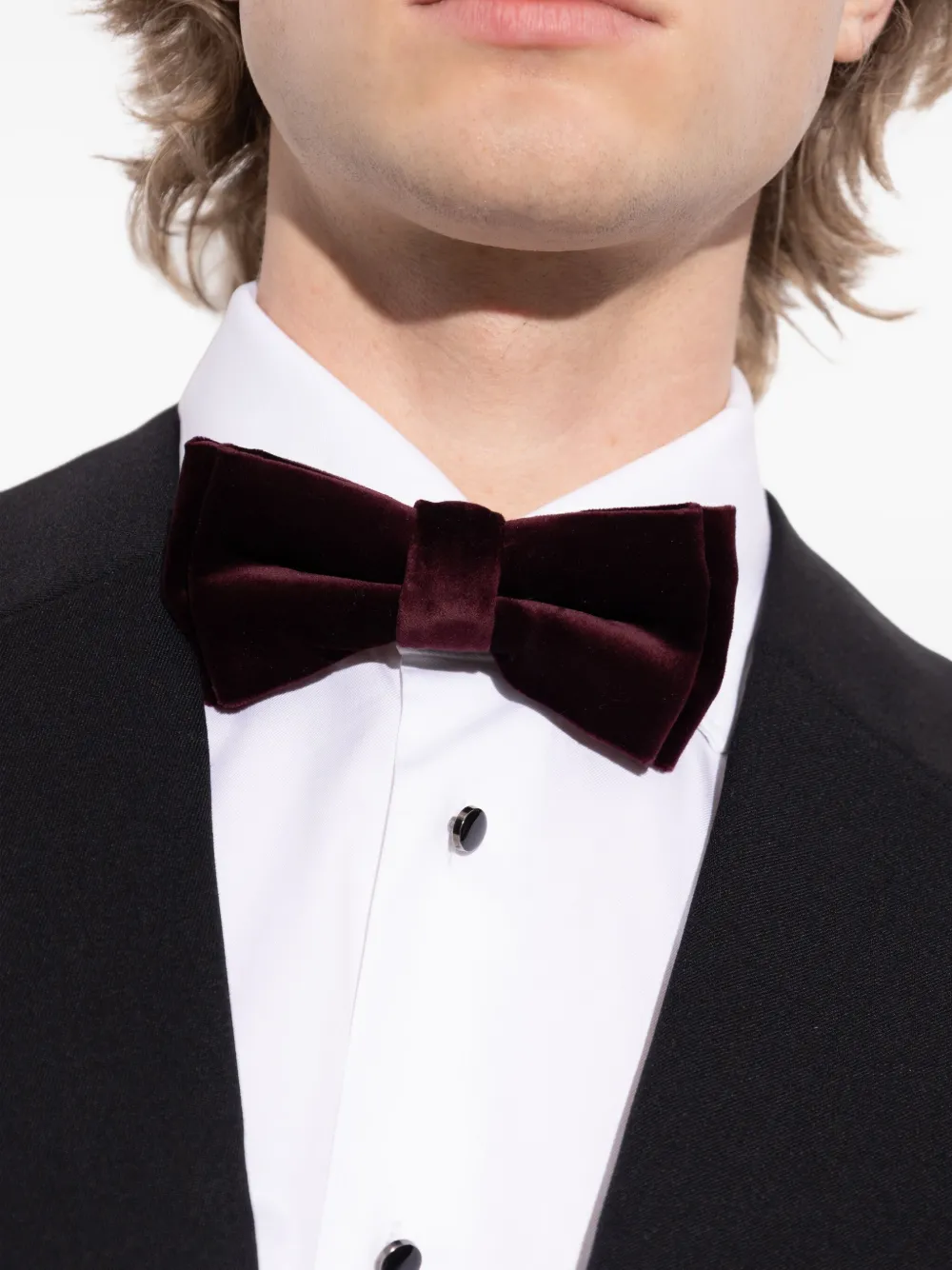 Paul Smith Fluwelen vlinderdas Rood