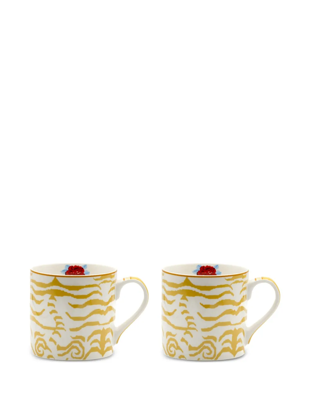 Lisa Corti Indian Tiger mug set | White | Image 1