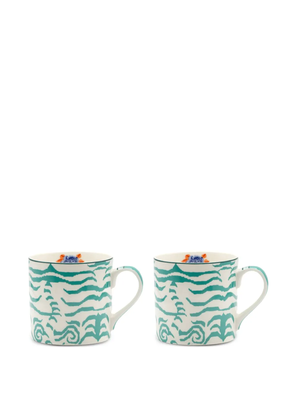 Lisa Corti Indian Tiger mug set - ホワイト Lisa Corti Indian Tiger mug set - ホワイト